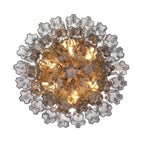 Crystorama ADD-321-AG-SM Aged Brass Addis 7 Light Aged Brass Flush Mount Image 8