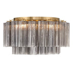 Crystorama ADD-321-AG-SM Aged Brass Addis 7 Light Aged Brass Flush Mount Image 6