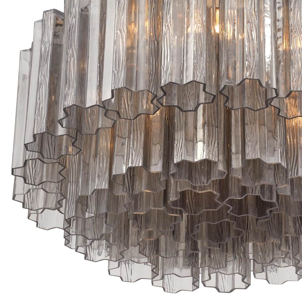 Crystorama ADD-321-AG-SM Aged Brass Addis 7 Light Aged Brass Flush Mount Image 5