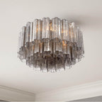 Crystorama ADD-321-AG-SM Aged Brass Addis 7 Light Aged Brass Flush Mount Image 4