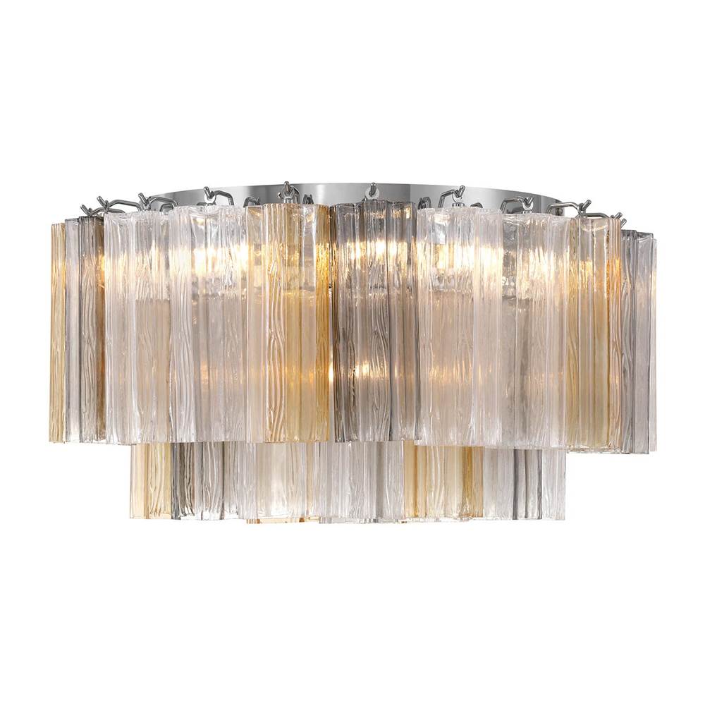 Crystorama ADD-321-CH-AU Polished Chrome Addis 7 Light Polished Chrome Flush Mount Image 5