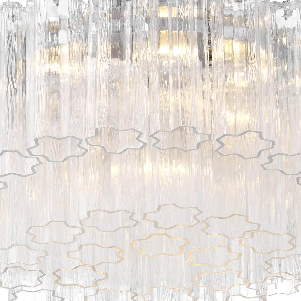 Crystorama ADD-321-CH-CL Polished Chrome Addis 7 Light Polished Chrome Flush Mount Image 3