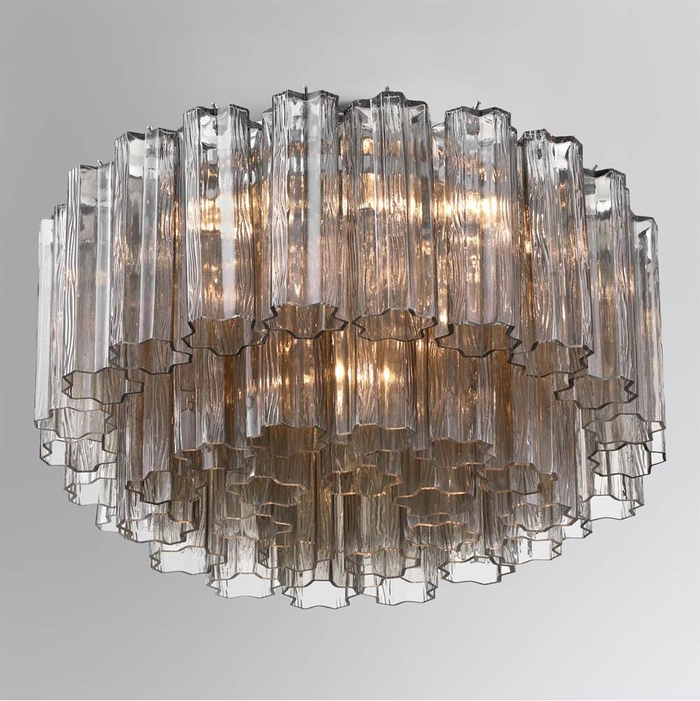 Crystorama ADD-321-CH-SM Polished Chrome Addis 7 Light Polished Chrome Flush Mount Image 2