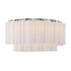 Crystorama ADD-321-CH-WH Polished Chrome Addis 7 Light Polished Chrome Flush Mount Image 5