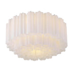 Crystorama ADD-321-CH-WH Polished Chrome Addis 7 Light Polished Chrome Flush Mount Image 4