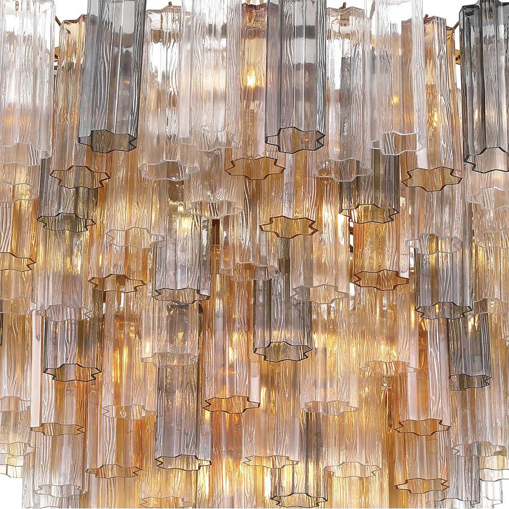 Crystorama ADD-327-AG-AU Aged Brass Addis 49'' Aged Brass Chandelier Image 4