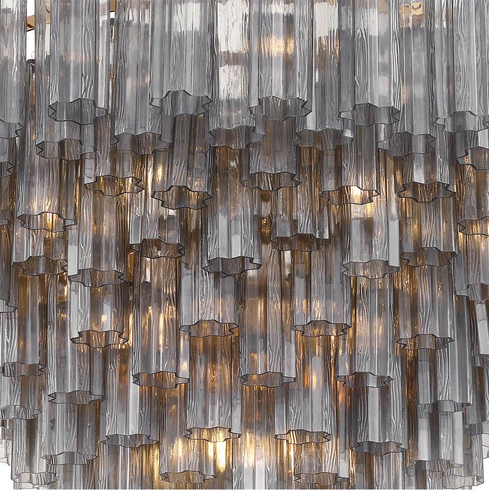 Crystorama ADD-327-AG-SM Aged Brass Addis 49'' Aged Brass Chandelier Image 4