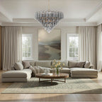 Crystorama ADD-327-AG-SM Aged Brass Addis 49'' Aged Brass Chandelier Image 3