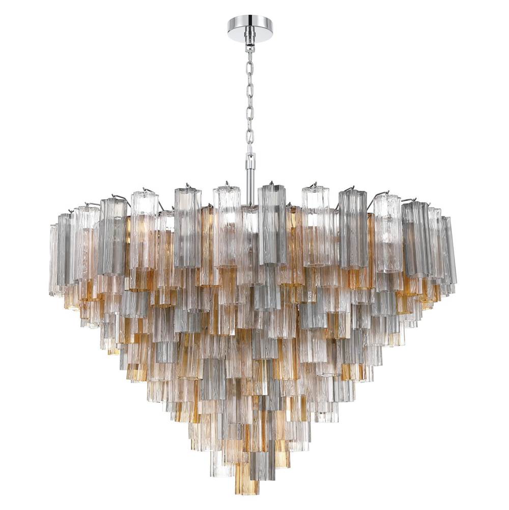 Crystorama Addis 49'' Aged Brass Chandelier
