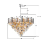 Crystorama ADD-327-CH-AU Polished Chrome Addis 49'' Polished Chrome Chandelier Image 2