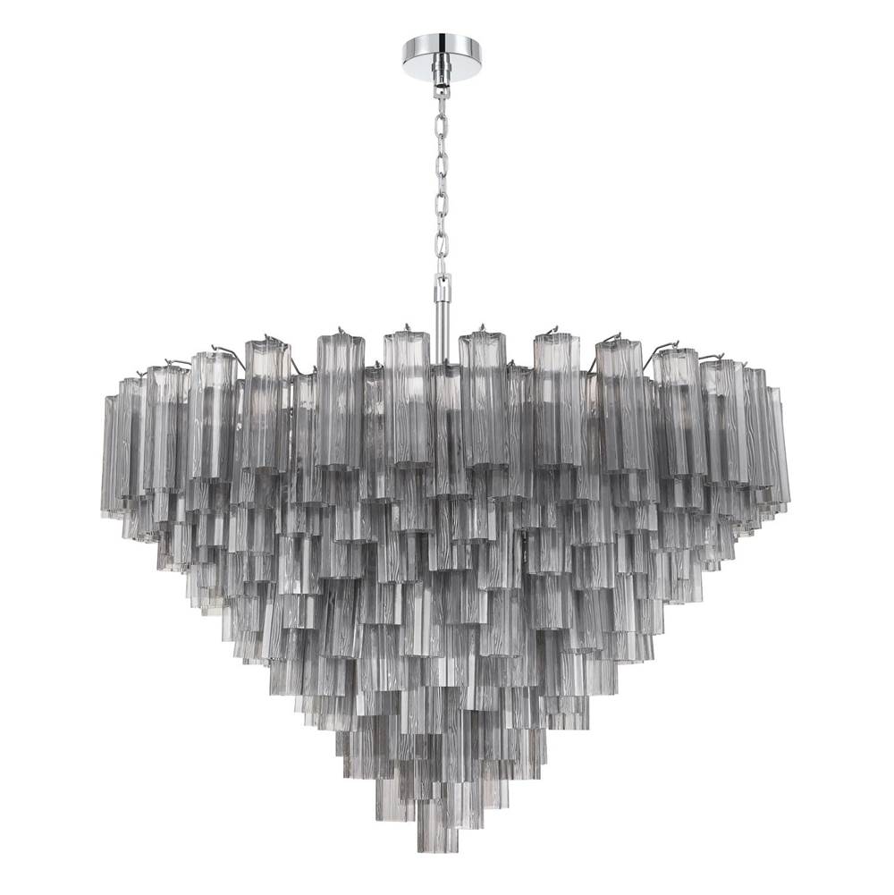 Crystorama Addis 49'' Aged Brass Chandelier