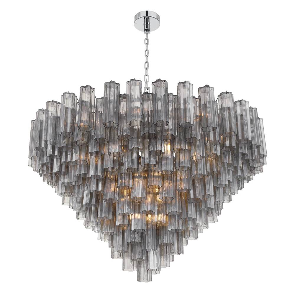 Crystorama ADD-327-CH-SM Polished Chrome Addis 49'' Polished Chrome Chandelier Image 6