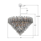 Crystorama ADD-327-CH-SM Polished Chrome Addis 49'' Polished Chrome Chandelier Image 2