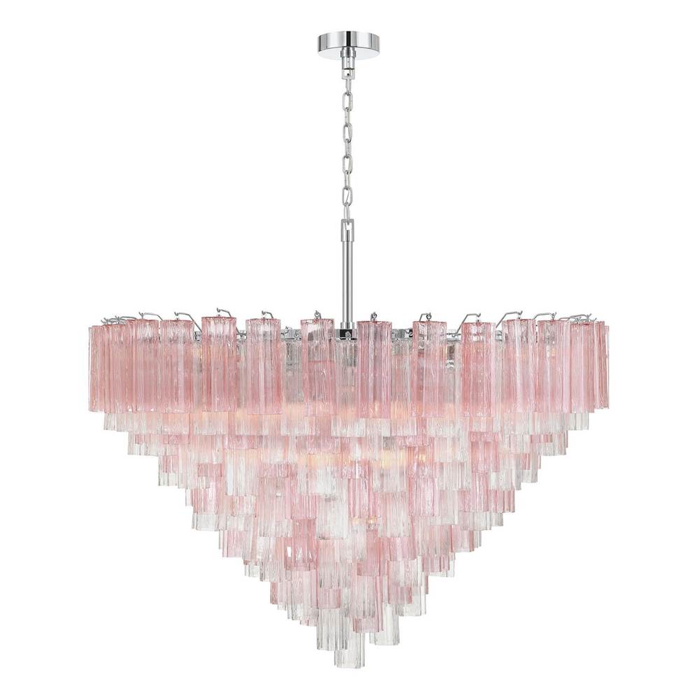 Crystorama ADD-327-CH-SP Polished Chrome Addis 49'' Polished Chrome Chandelier Image 6