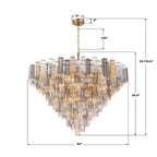 Crystorama ADD-329-AG-AU Aged Brass Addis 62'' Aged Brass Chandelier Image 2
