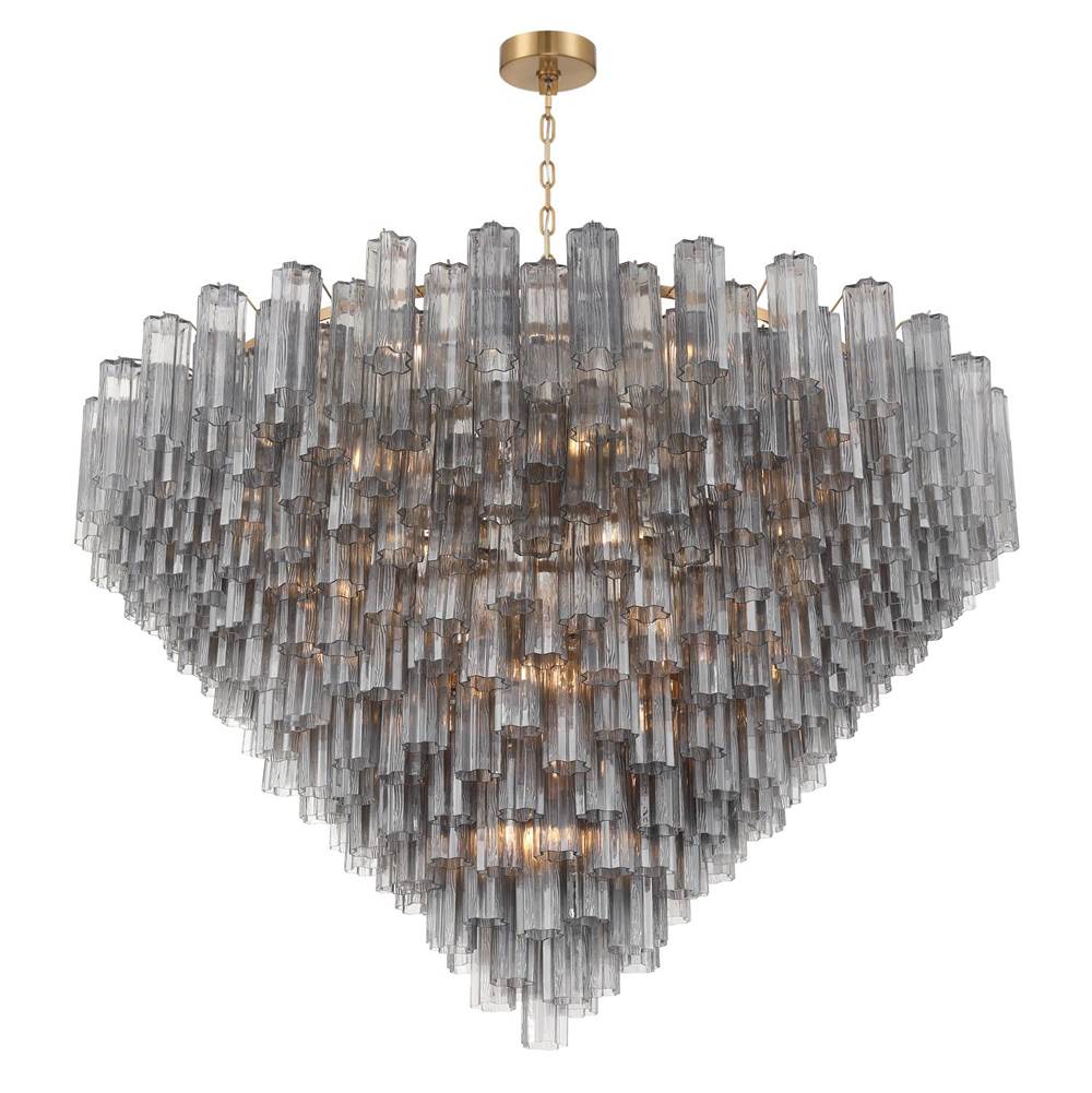 Crystorama ADD-329-AG-SM Aged Brass Addis 62'' Aged Brass Chandelier Image 5