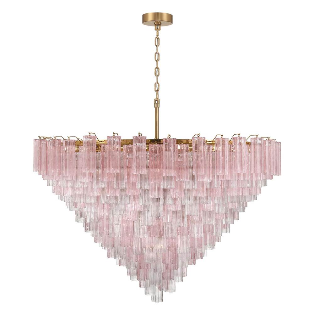 Crystorama ADD-329-AG-SP Aged Brass Addis 62'' Aged Brass Chandelier Image 5