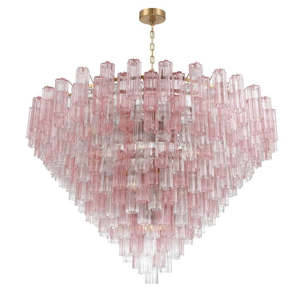 Crystorama ADD-329-AG-SP Aged Brass Addis 62'' Aged Brass Chandelier Image 4