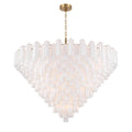 Crystorama ADD-329-AG-WH Aged Brass Addis 62'' Aged Brass Chandelier Image 1