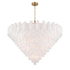Crystorama ADD-329-AG-WH Aged Brass Addis 62'' Aged Brass Chandelier Image 1
