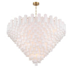 Crystorama ADD-329-AG-WH Aged Brass Addis 62'' Aged Brass Chandelier Image 5