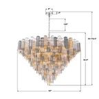 Crystorama ADD-329-CH-AU Polished Chrome Addis 62'' Polished Chrome Chandelier Image 2