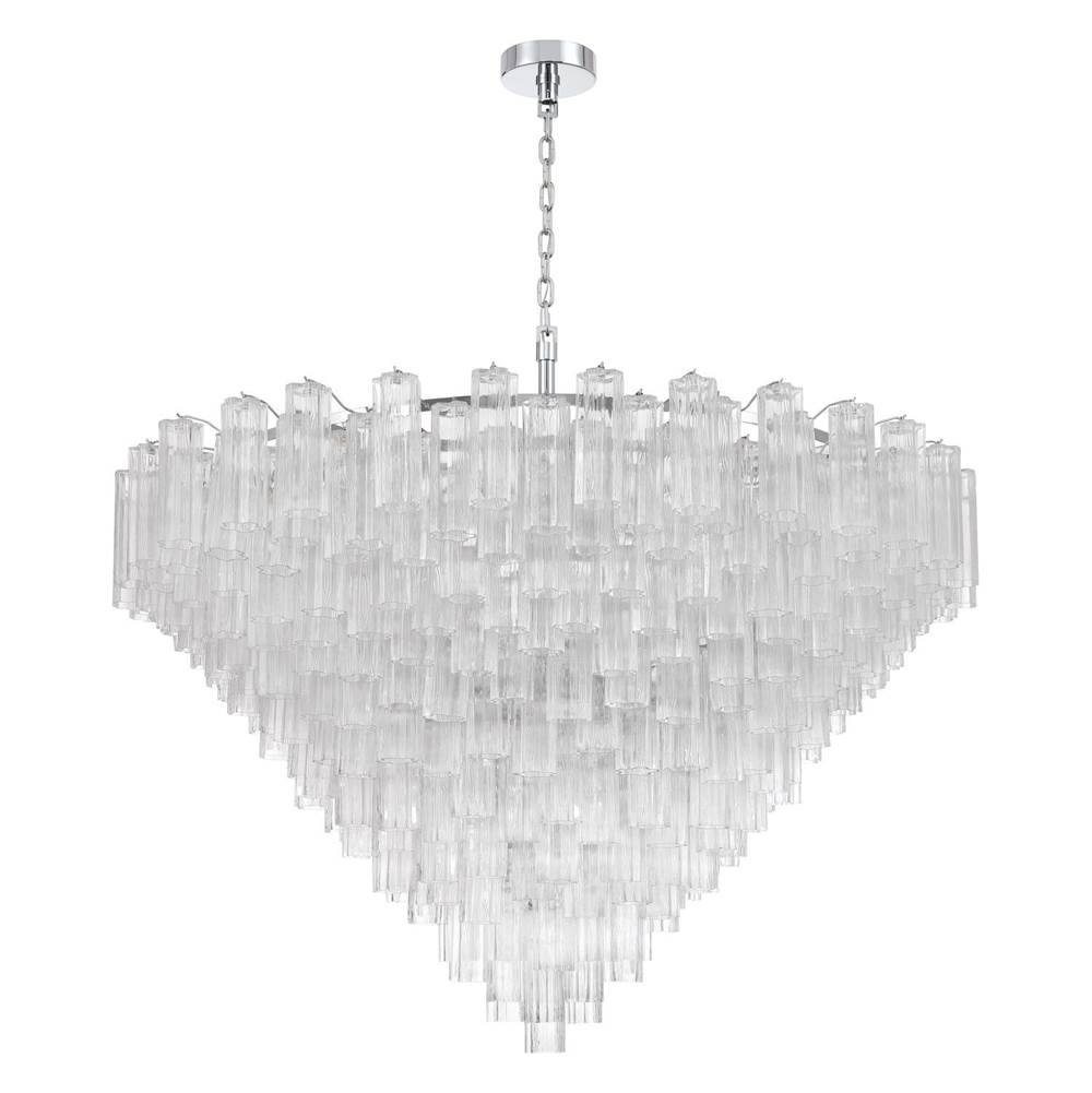 Crystorama Addis 62'' Aged Brass Chandelier