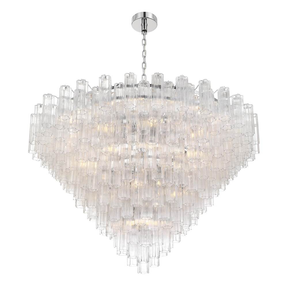 Crystorama ADD-329-CH-CL Polished Chrome Addis 62'' Polished Chrome Chandelier Image 5