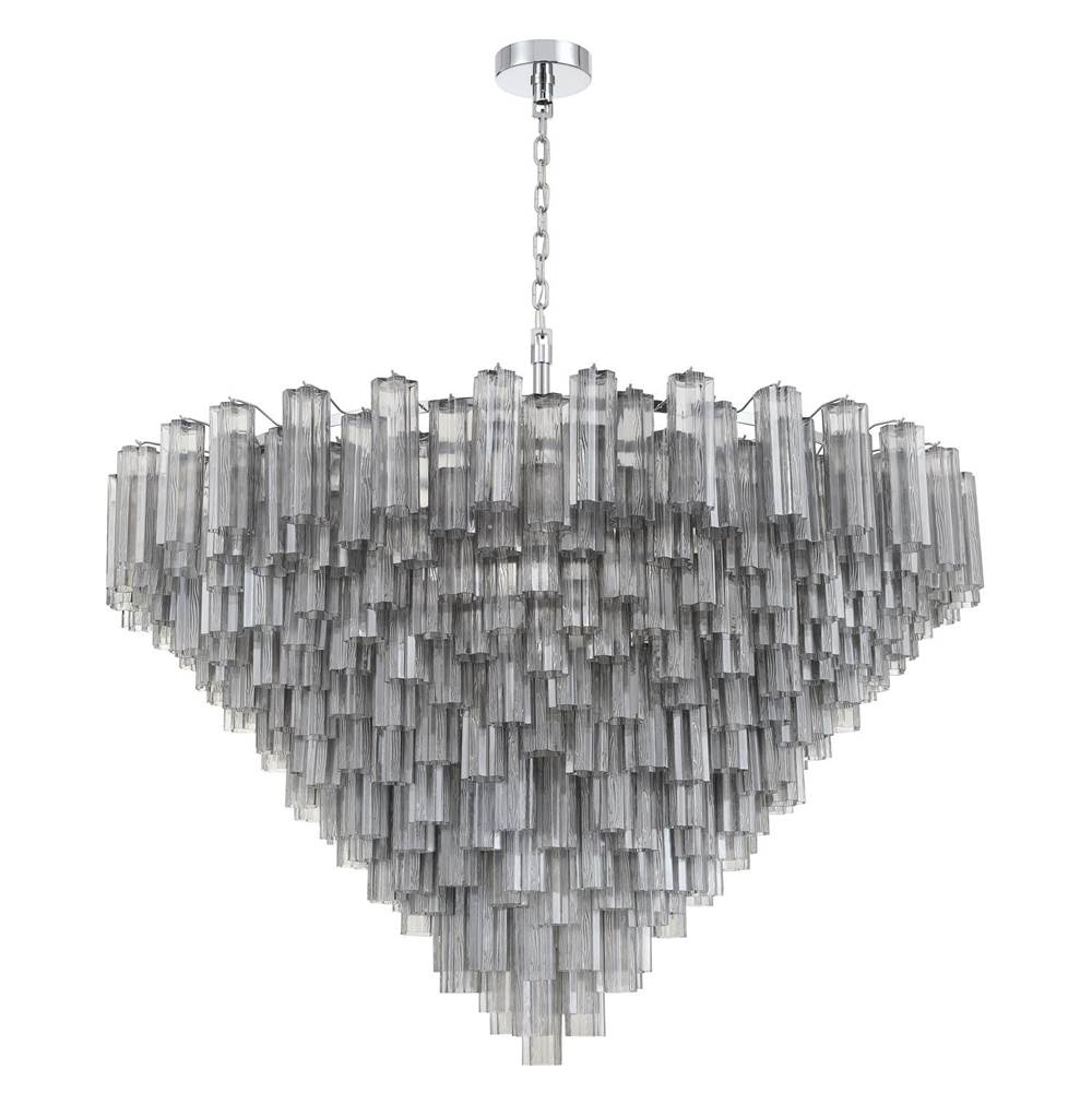 Crystorama Addis 62'' Aged Brass Chandelier