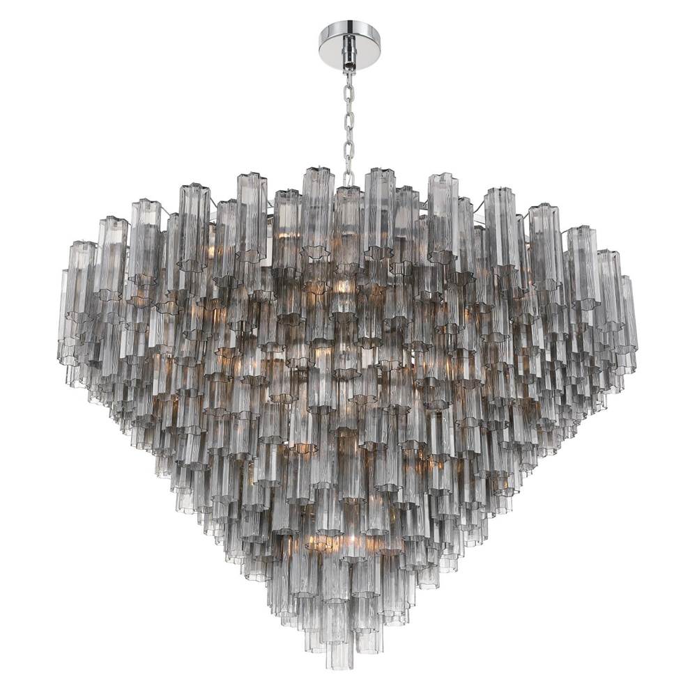 Crystorama ADD-329-CH-SM Polished Chrome Addis 62'' Polished Chrome Chandelier Image 5