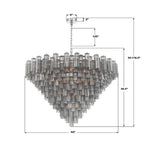 Crystorama ADD-329-CH-SM Polished Chrome Addis 62'' Polished Chrome Chandelier Image 2