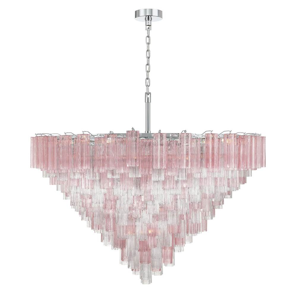 Crystorama ADD-329-CH-SP Polished Chrome Addis 62'' Polished Chrome Chandelier Image 5