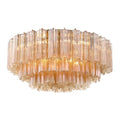 Crystorama ADD-331-AG-AM Aged Brass Addis 16 Light Aged Brass Flush Mount Image 1