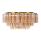 Crystorama ADD-331-AG-AM Aged Brass Addis 16 Light Aged Brass Flush Mount Image 5