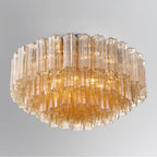 Crystorama ADD-331-AG-AM Aged Brass Addis 16 Light Aged Brass Flush Mount Image 2