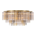 Crystorama ADD-331-AG-AU Aged Brass Addis 16 Light Aged Brass Flush Mount Image 5