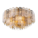 Crystorama ADD-331-AG-AU Aged Brass Addis 16 Light Aged Brass Flush Mount Image 4