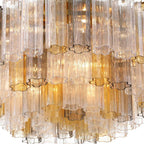 Crystorama ADD-331-AG-AU Aged Brass Addis 16 Light Aged Brass Flush Mount Image 3