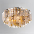 Crystorama ADD-331-AG-AU Aged Brass Addis 16 Light Aged Brass Flush Mount Image 2