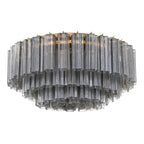 Crystorama Addis 16 Light Aged Brass Flush Mount