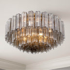 Crystorama ADD-331-AG-SM Aged Brass Addis 16 Light Aged Brass Flush Mount Image 4