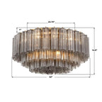 Crystorama ADD-331-AG-SM Aged Brass Addis 16 Light Aged Brass Flush Mount Image 3