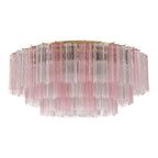 Crystorama Addis 16 Light Aged Brass Flush Mount
