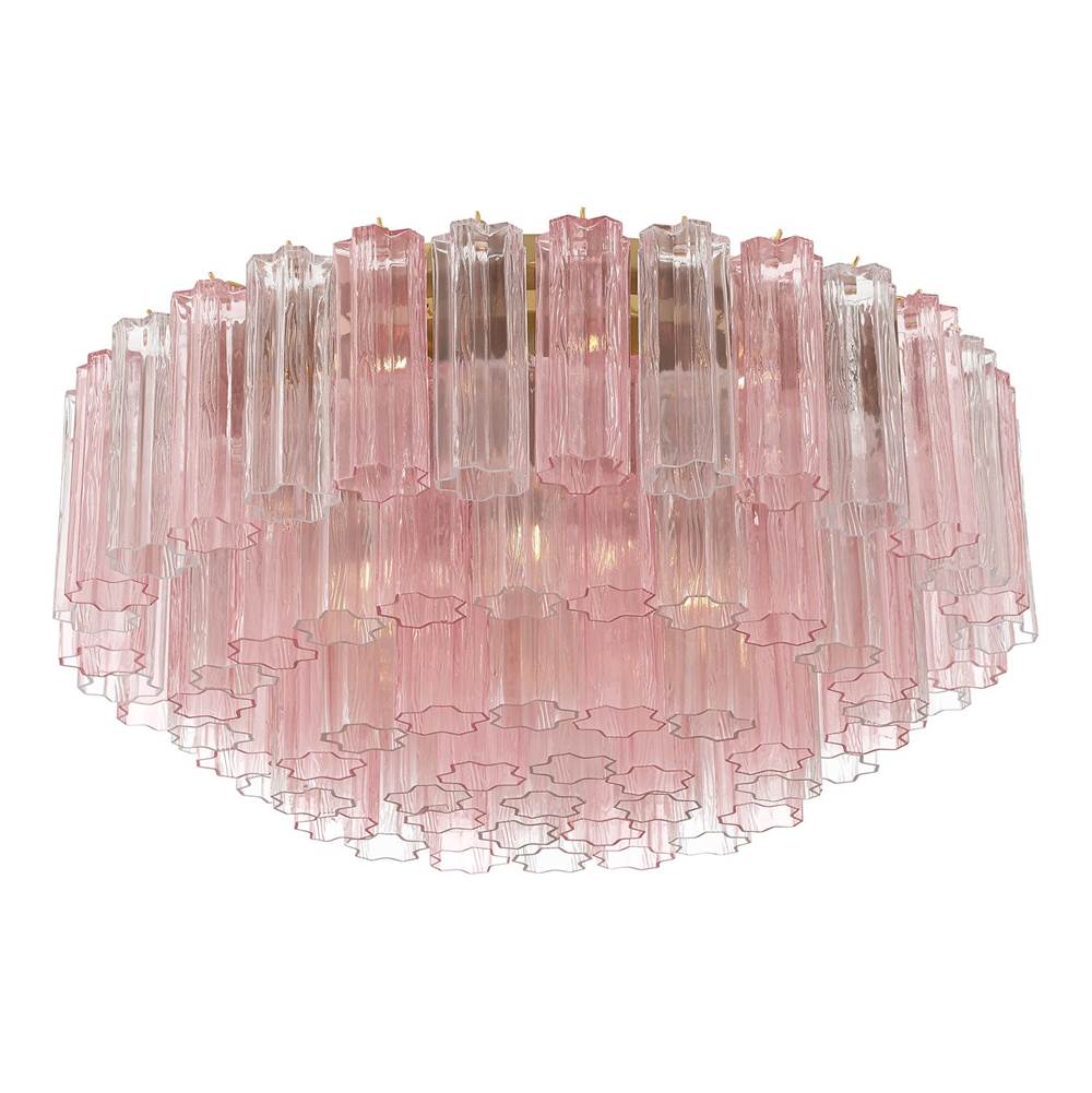 Crystorama ADD-331-AG-SP Aged Brass Addis 16 Light Aged Brass Flush Mount Image 7