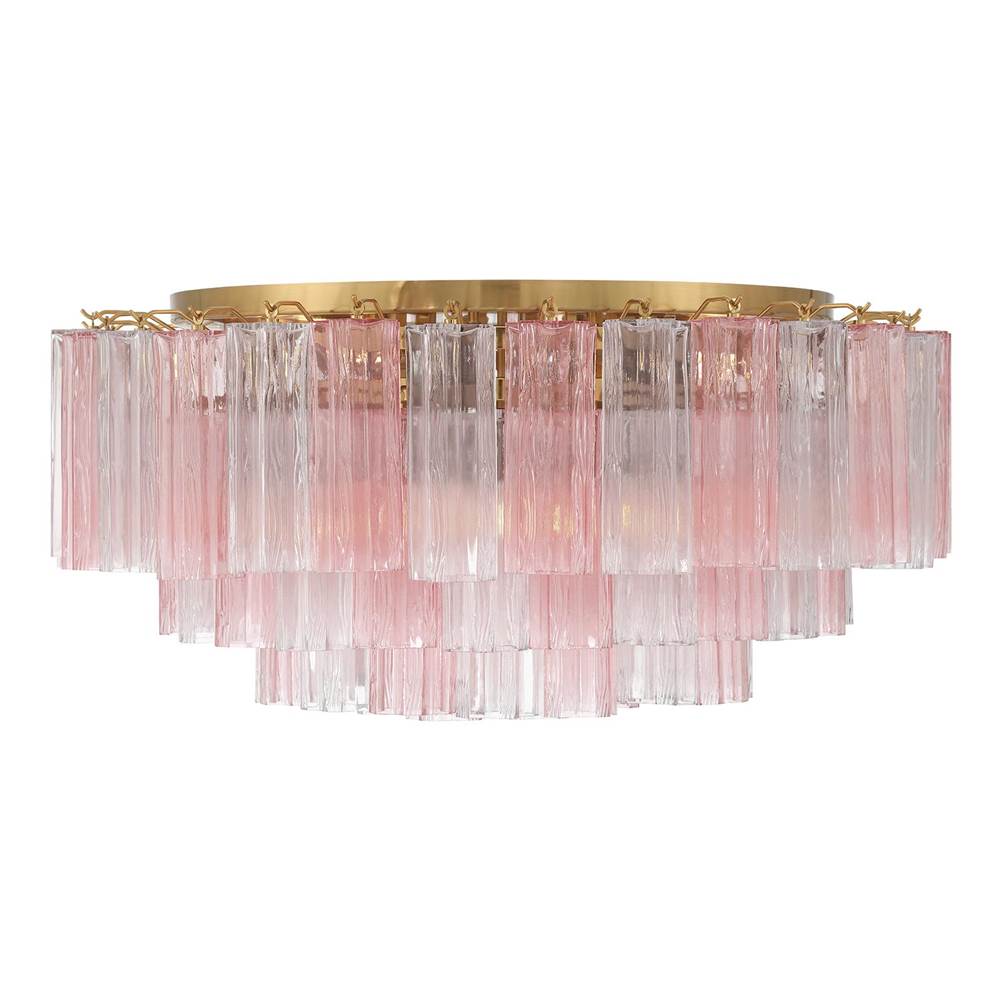 Crystorama ADD-331-AG-SP Aged Brass Addis 16 Light Aged Brass Flush Mount Image 6