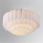 Crystorama ADD-331-AG-WH Aged Brass Addis 16 Light Aged Brass Flush Mount Image 2