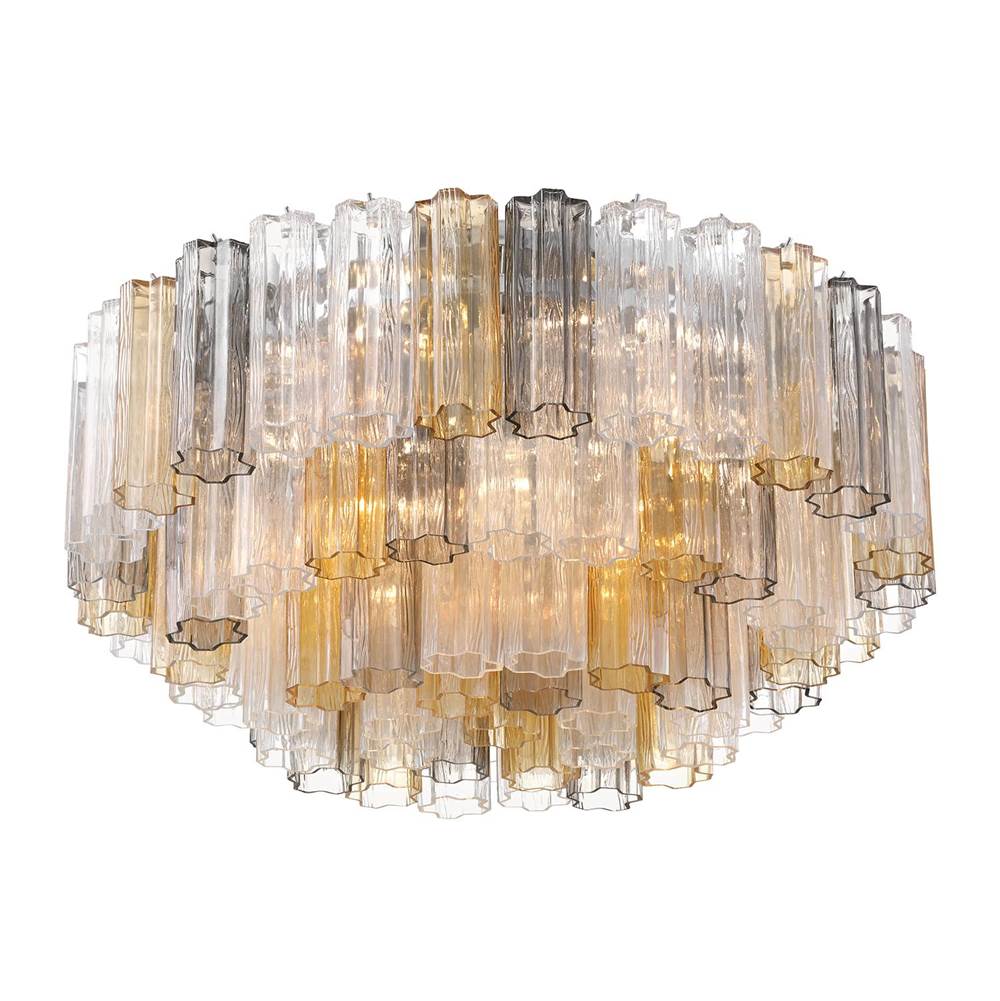 Crystorama ADD-331-CH-AU Polished Chrome Addis 16 Light Polished Chrome Flush Mount Image 4