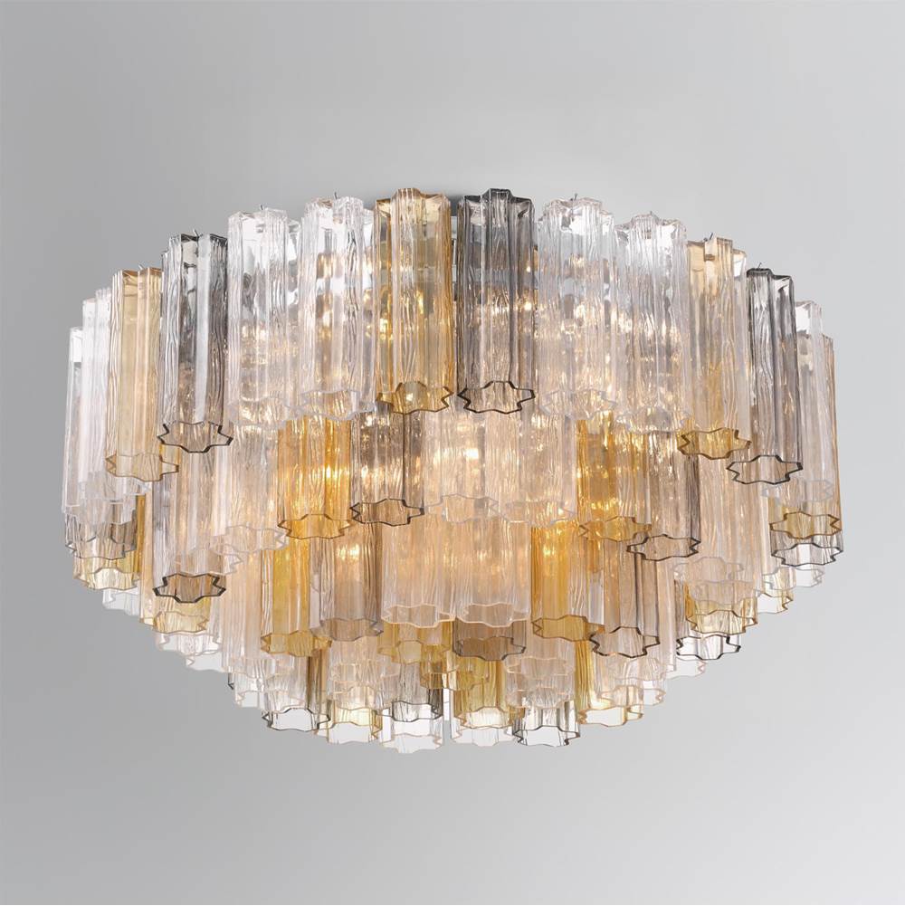Crystorama ADD-331-CH-AU Polished Chrome Addis 16 Light Polished Chrome Flush Mount Image 2