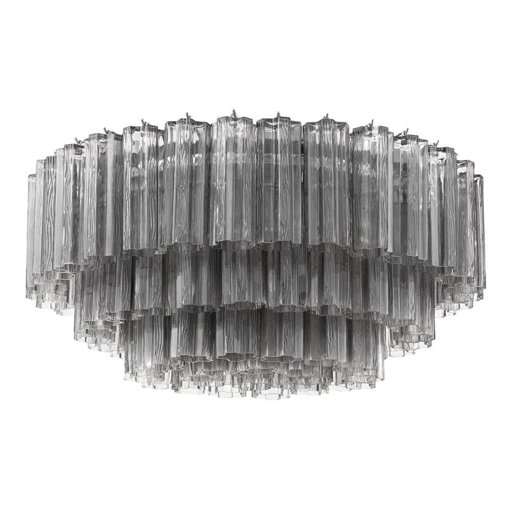 Crystorama Addis 16 Light Aged Brass Flush Mount
