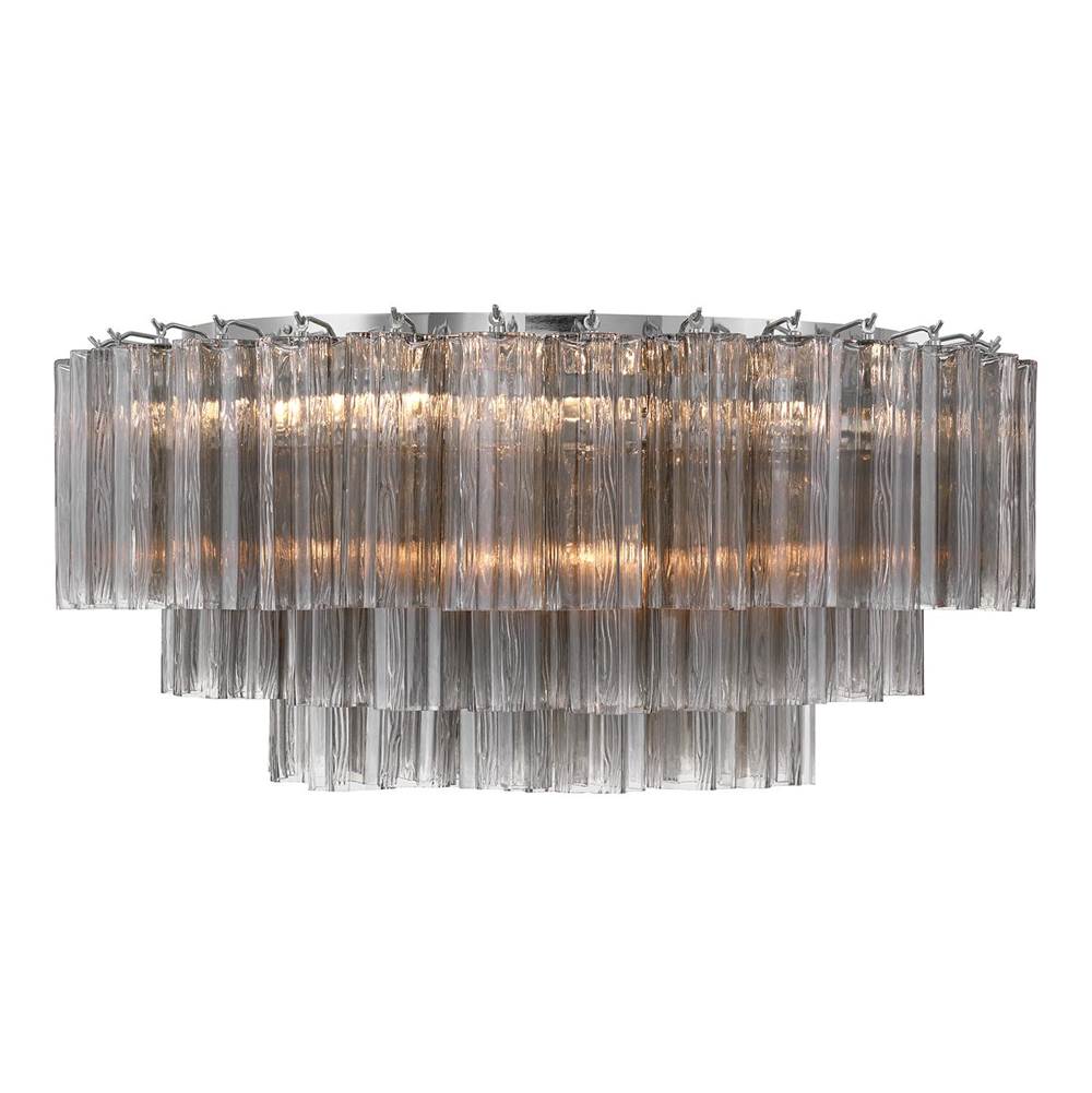 Crystorama ADD-331-CH-SM Polished Chrome Addis 16 Light Polished Chrome Flush Mount Image 5